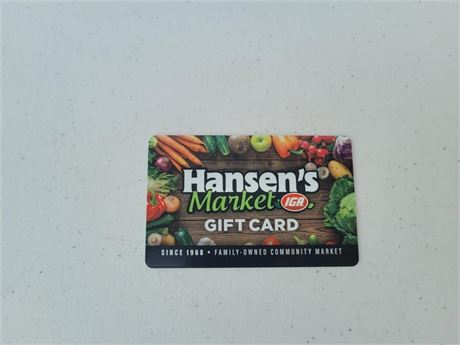 Hansen's IGA Gift Card