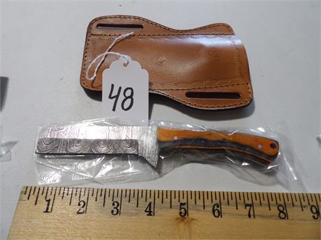 UNUSED 7.5" KNIFE   - ORANGE