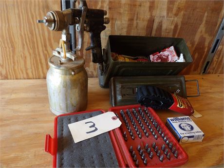 AMMO BOX - DRIVER BITS - SPRAY GUN