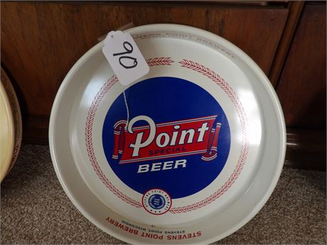 POINT BEER METAL SERVING TRAY